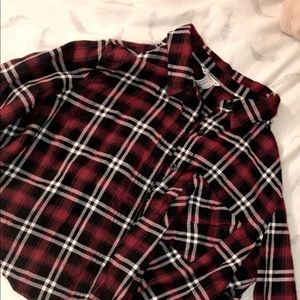 FLANNEL CROP TOP